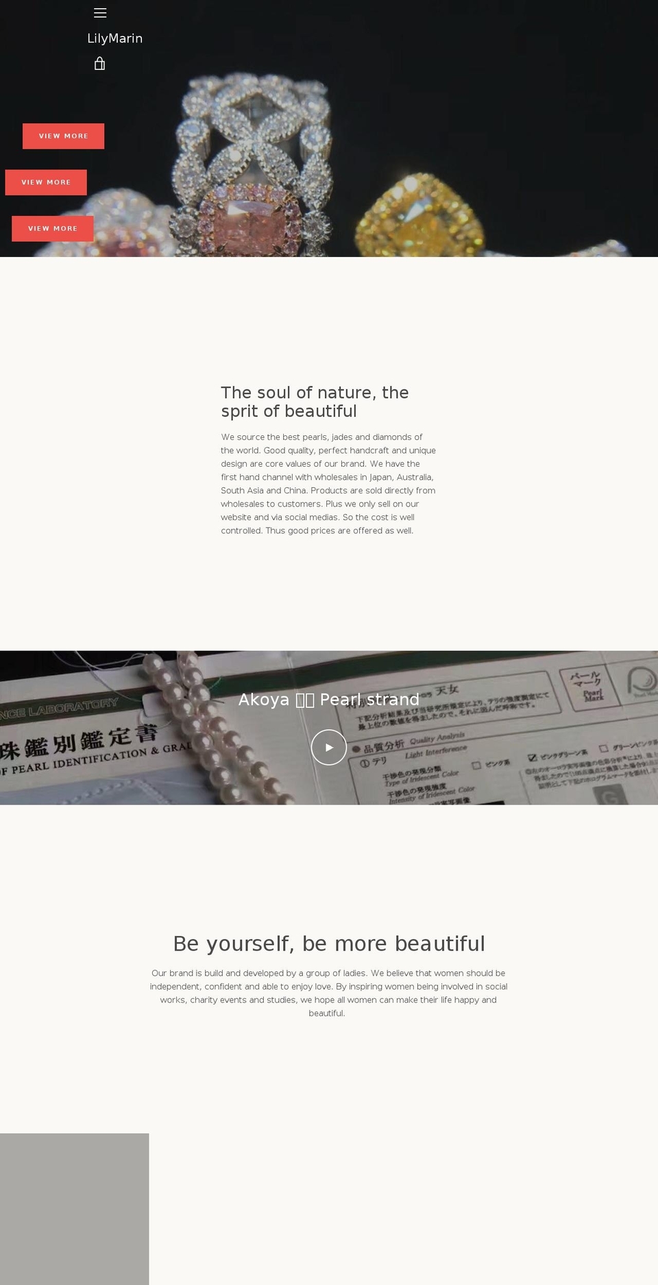 lilymarin.com — Shopify storefront screenshot