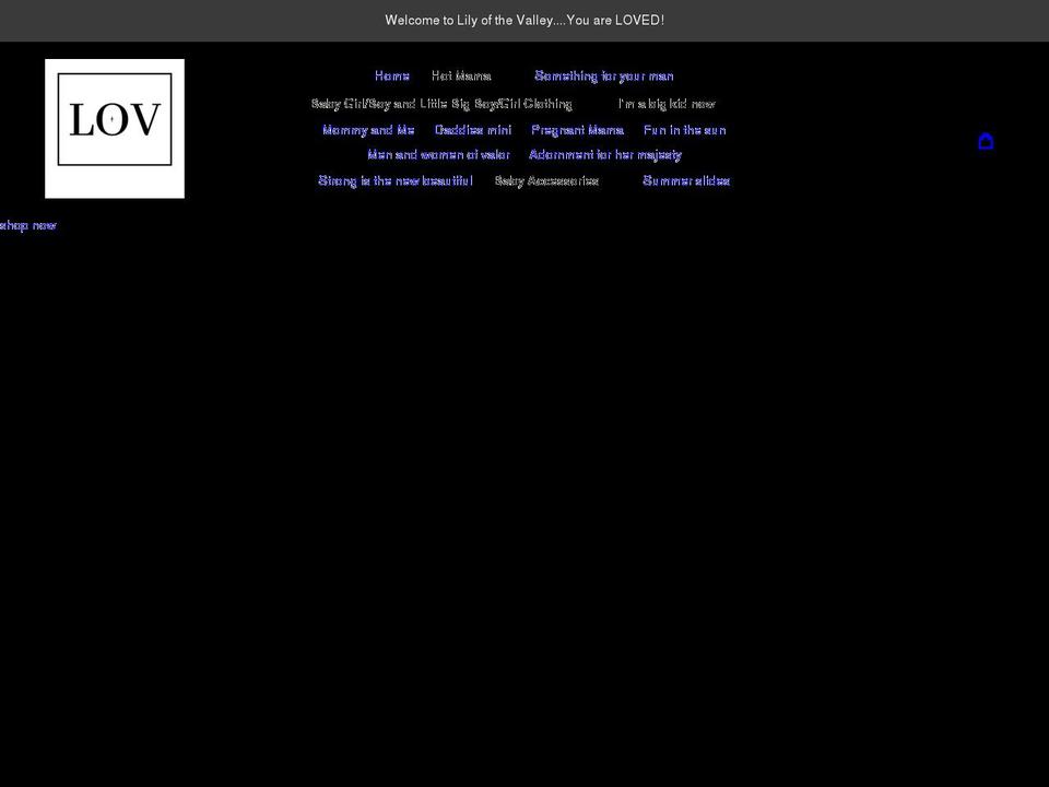 lilyofthevalleyboutique.com shopify website screenshot