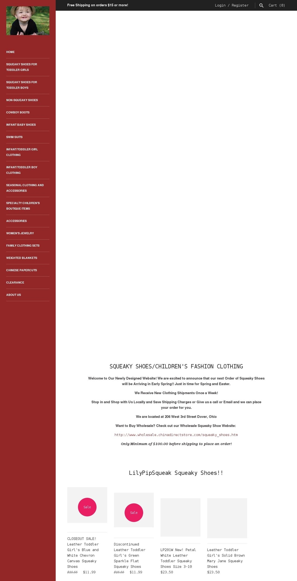 lilypipsqueak.com shopify website screenshot