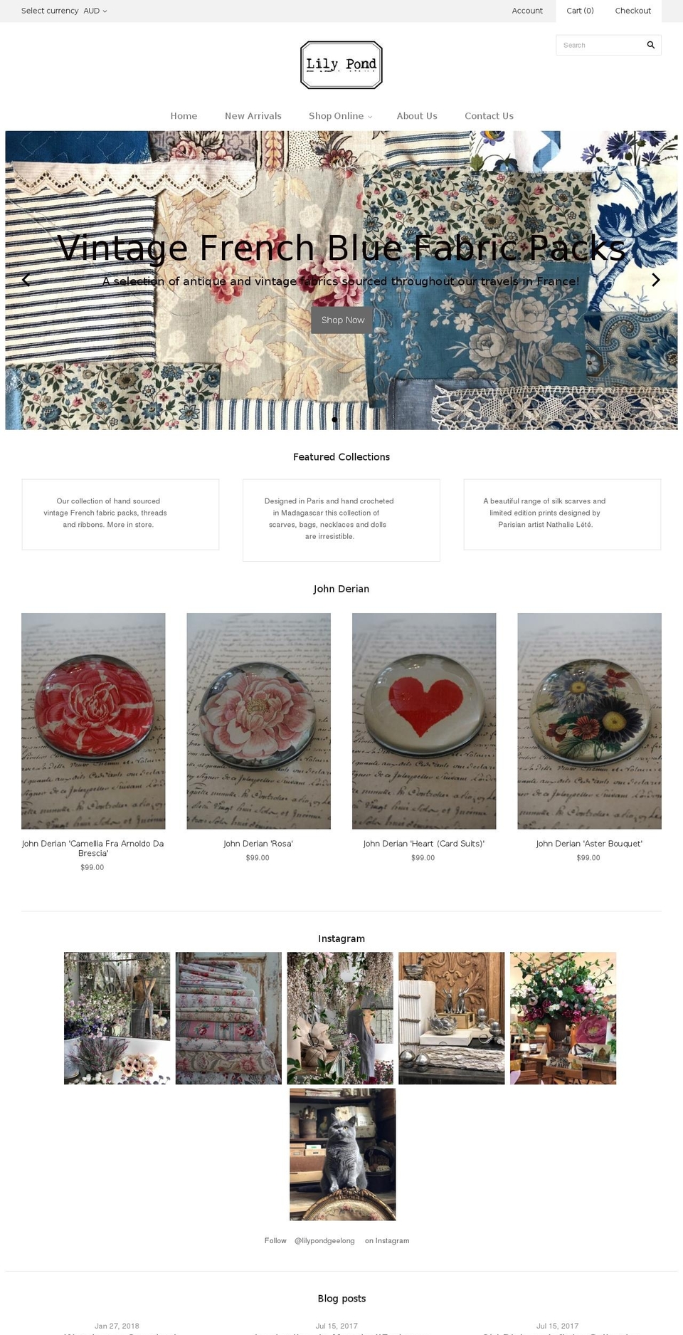 lilypond.net.au shopify website screenshot