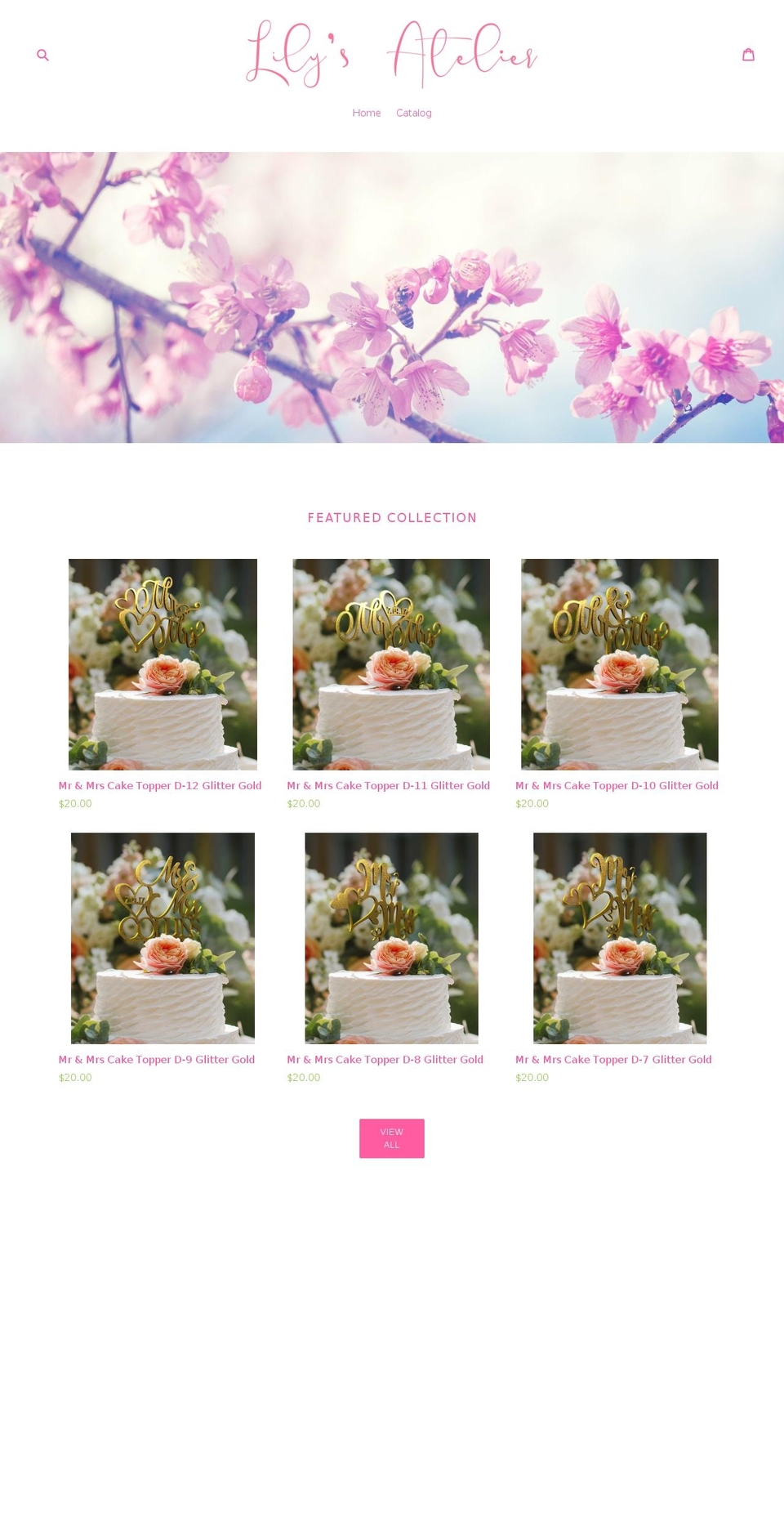 lilysatelier.com — Shopify storefront screenshot