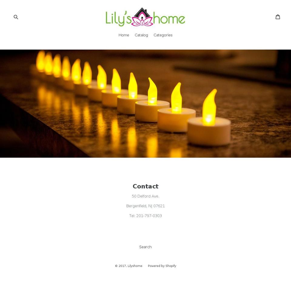 lilyshome.com shopify website screenshot