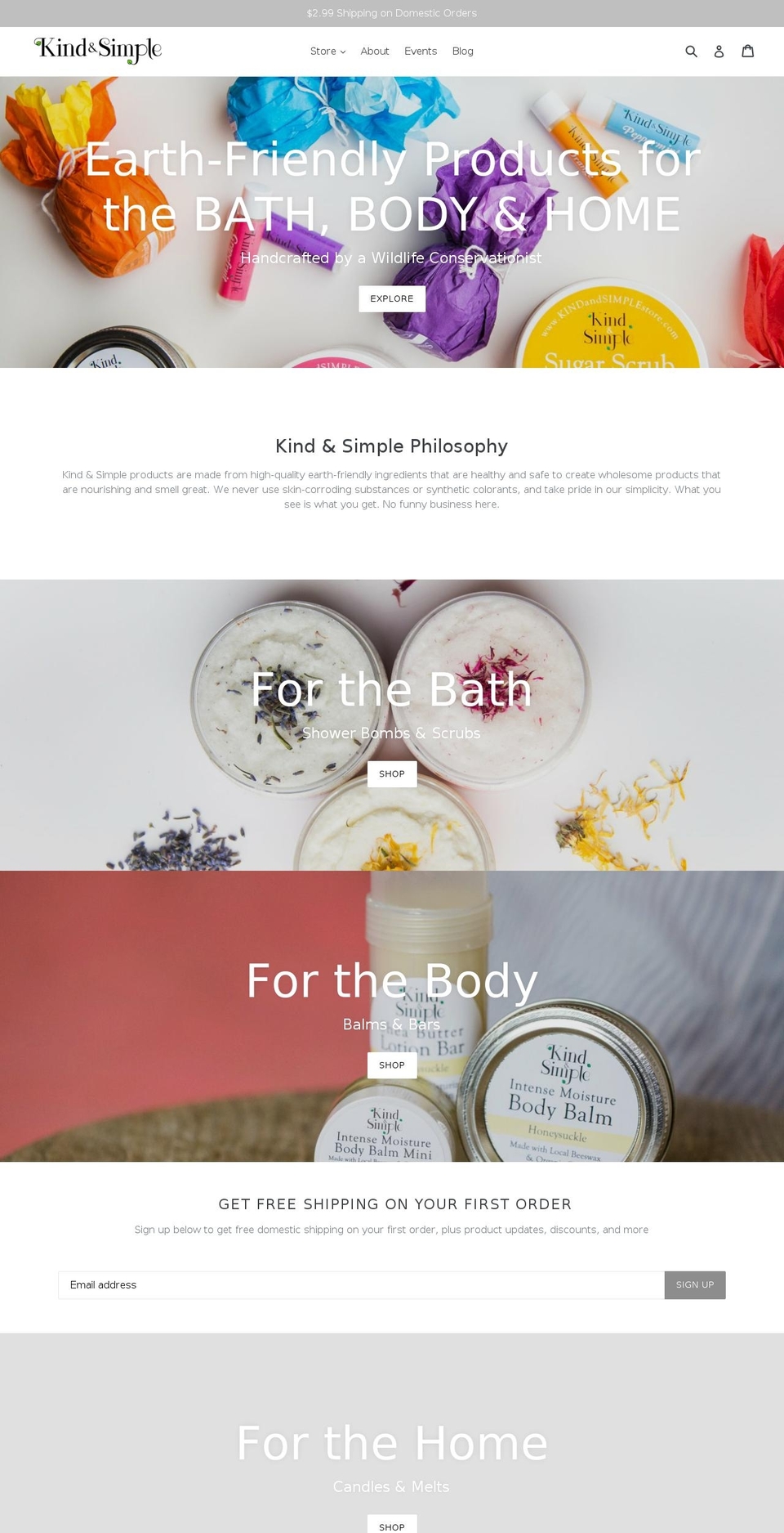 lilyslotions.com — Shopify storefront screenshot