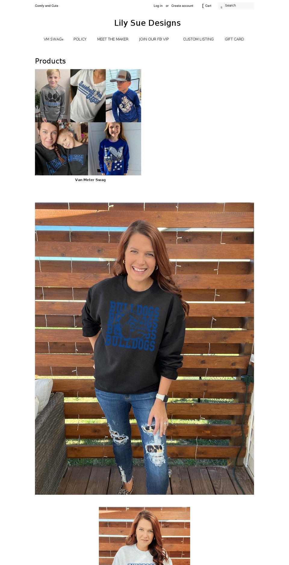 lilysuedesigns.com — Shopify storefront screenshot