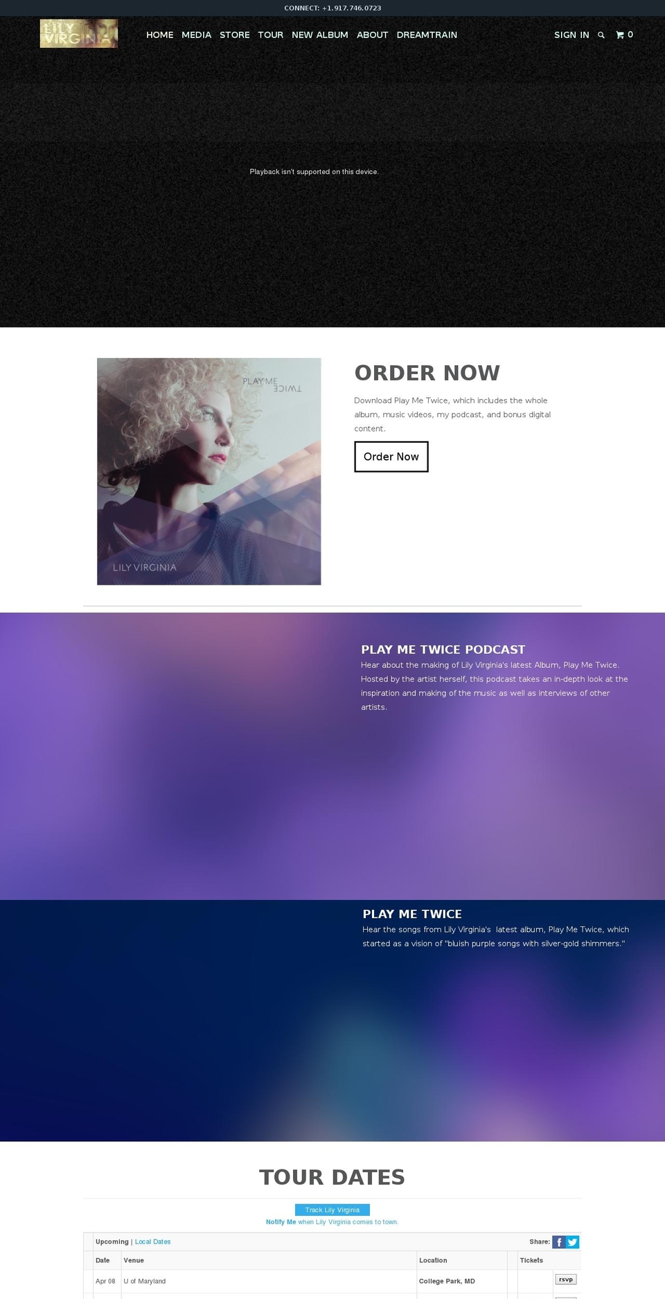 lilyvirginia.com shopify website screenshot