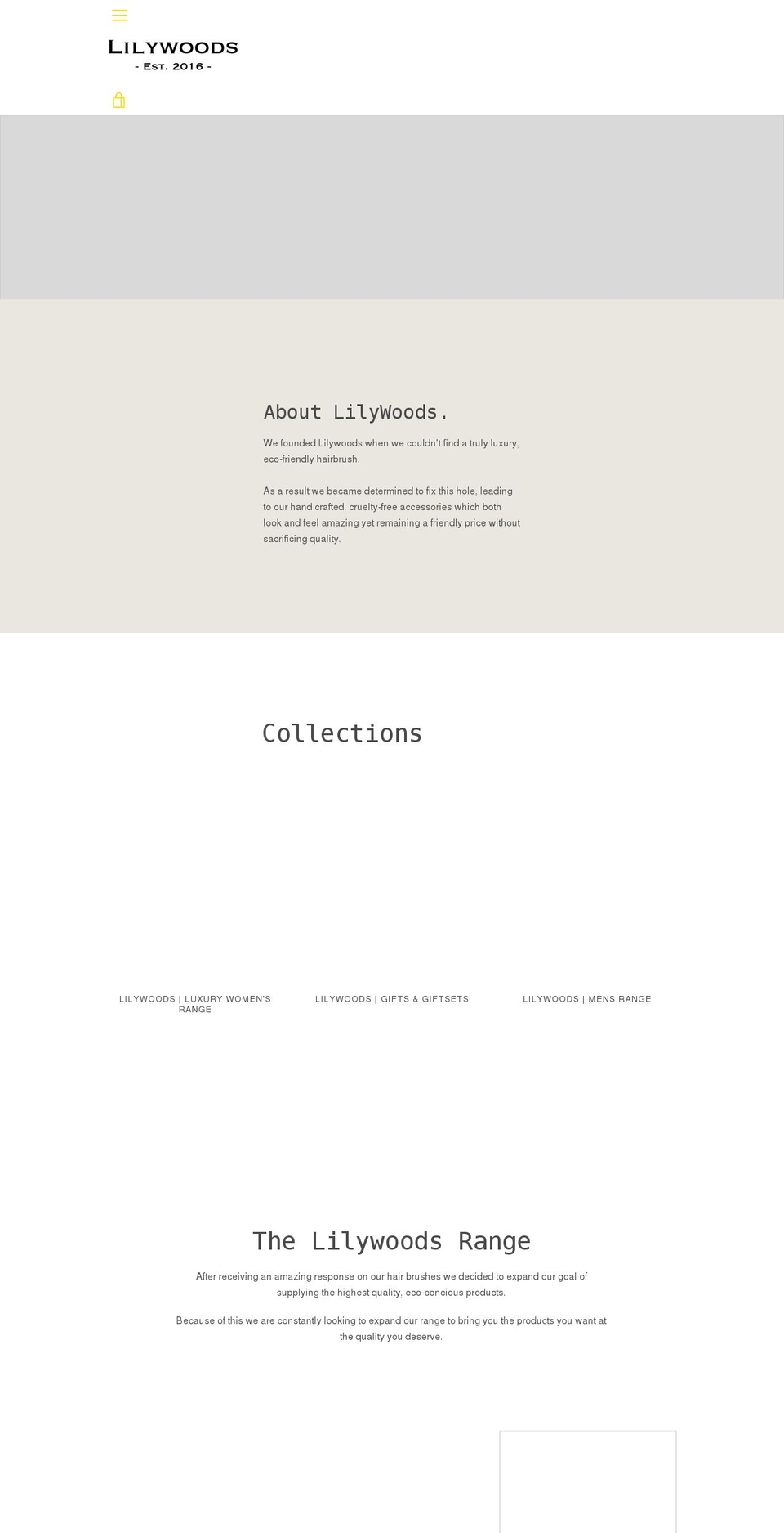 lilywoods.com shopify website screenshot