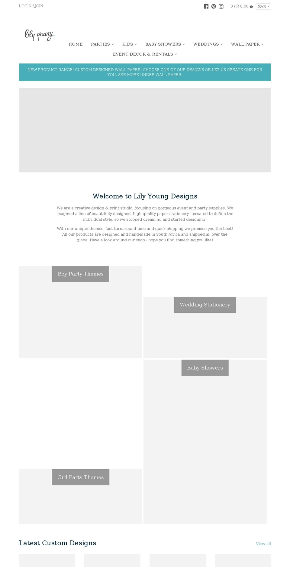 lilyyoung.com shopify website screenshot