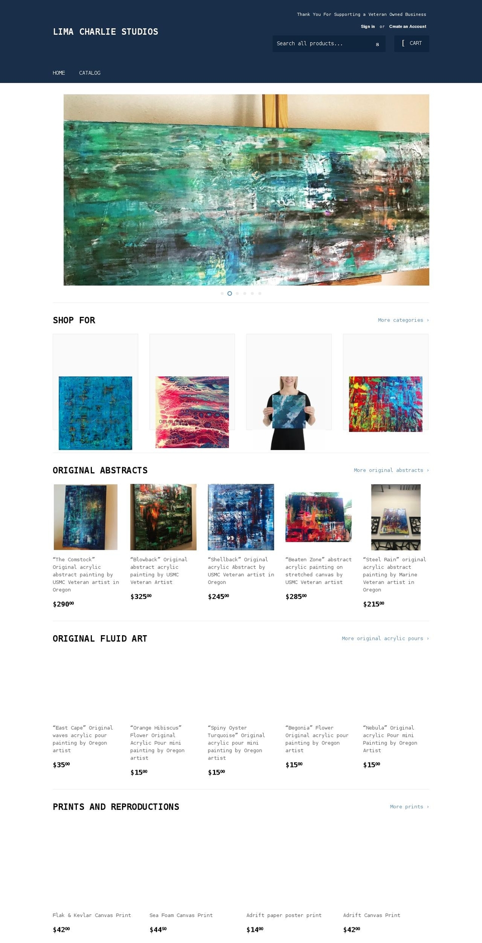 limacharliestudios.com shopify website screenshot