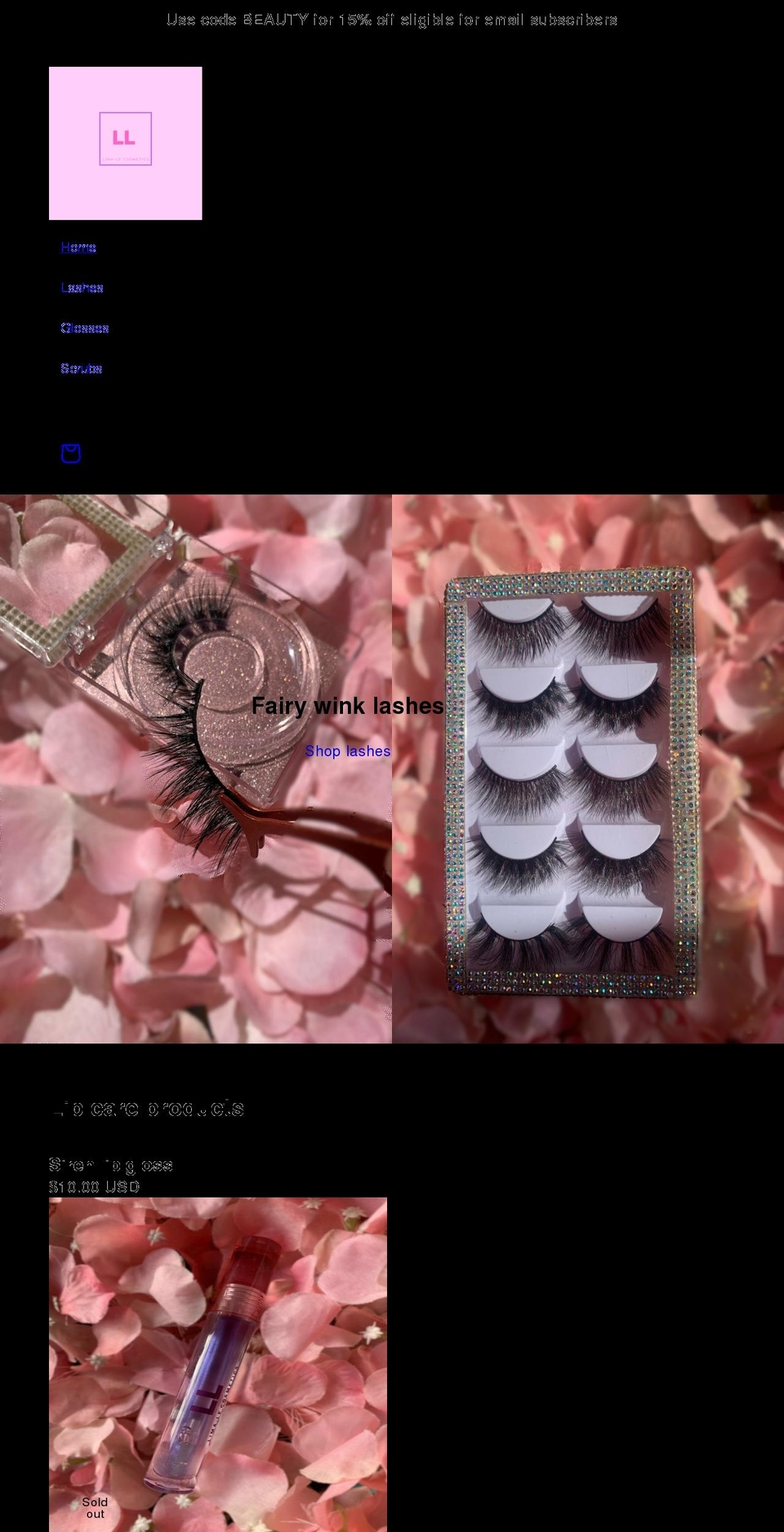 limalecosmetics.com shopify website screenshot