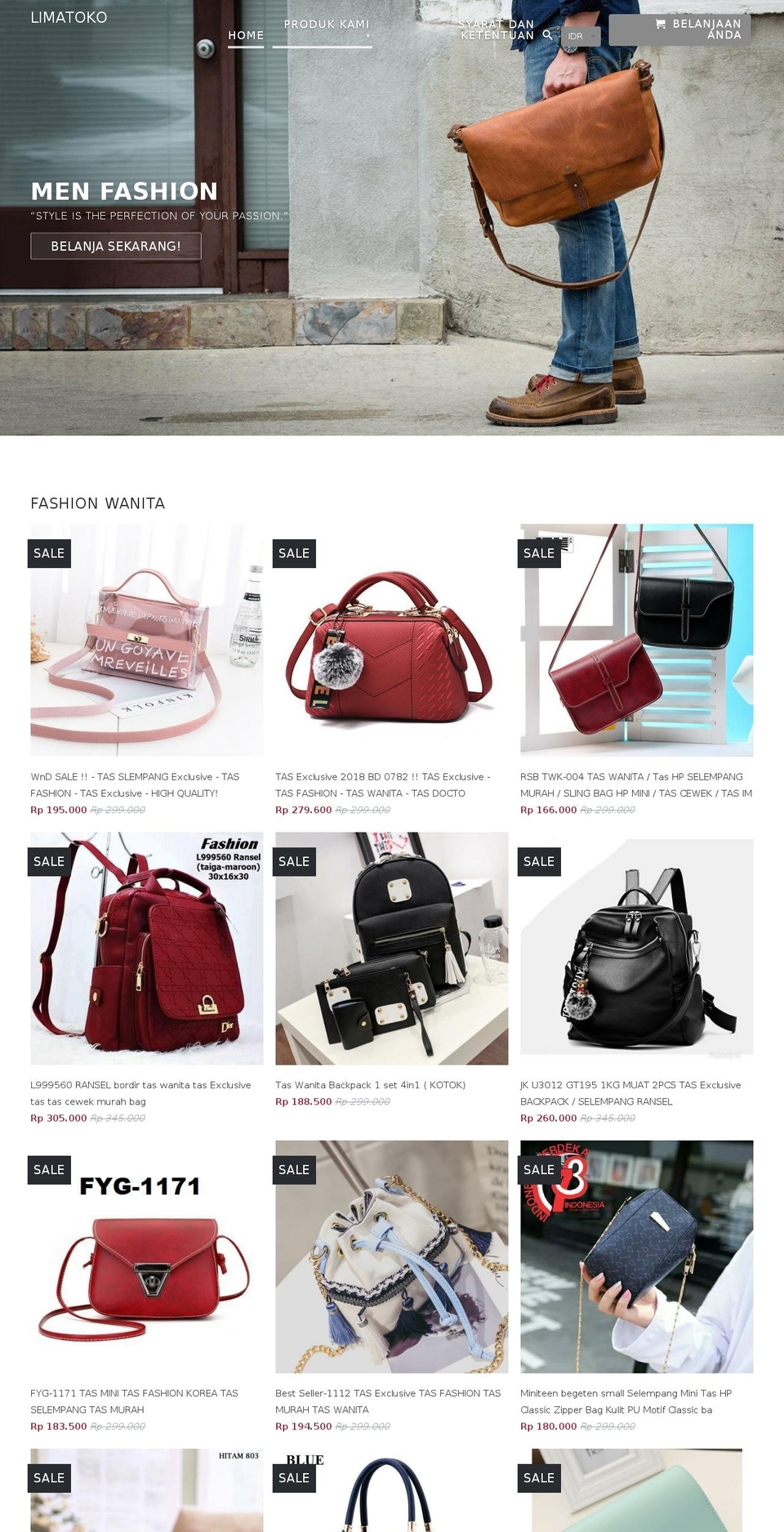 limatoko.com shopify website screenshot