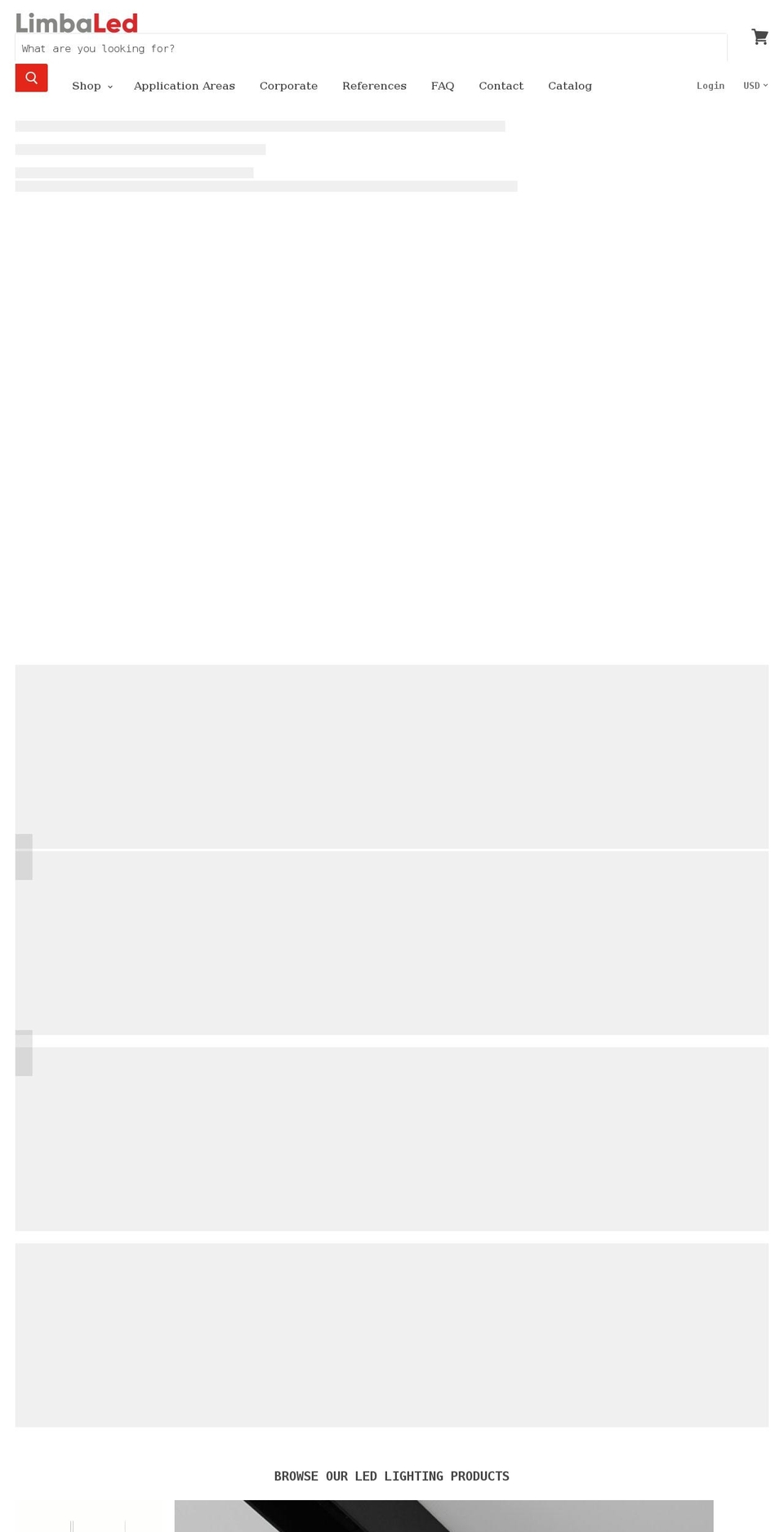 limbaled.com shopify website screenshot