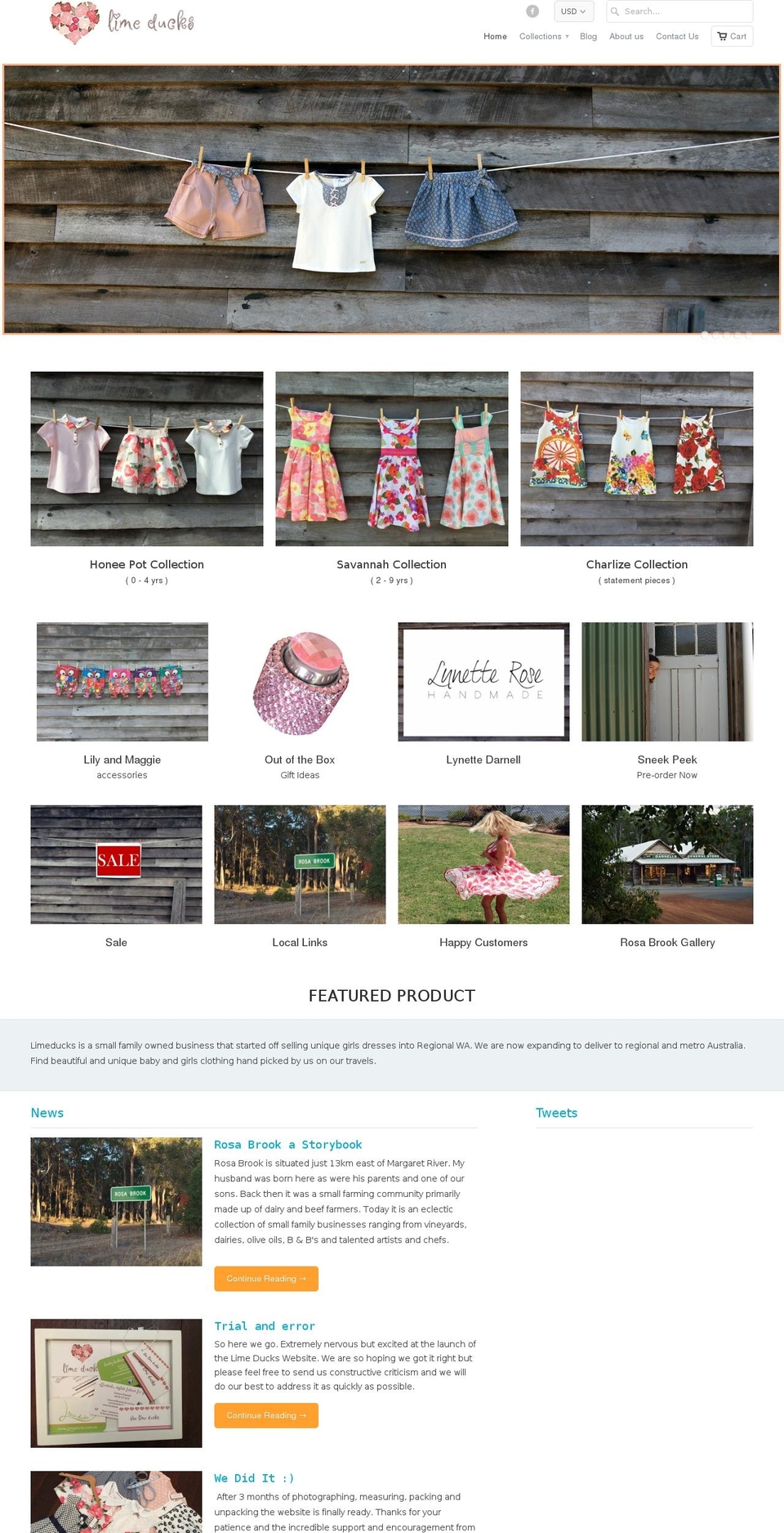 limeducks.com shopify website screenshot