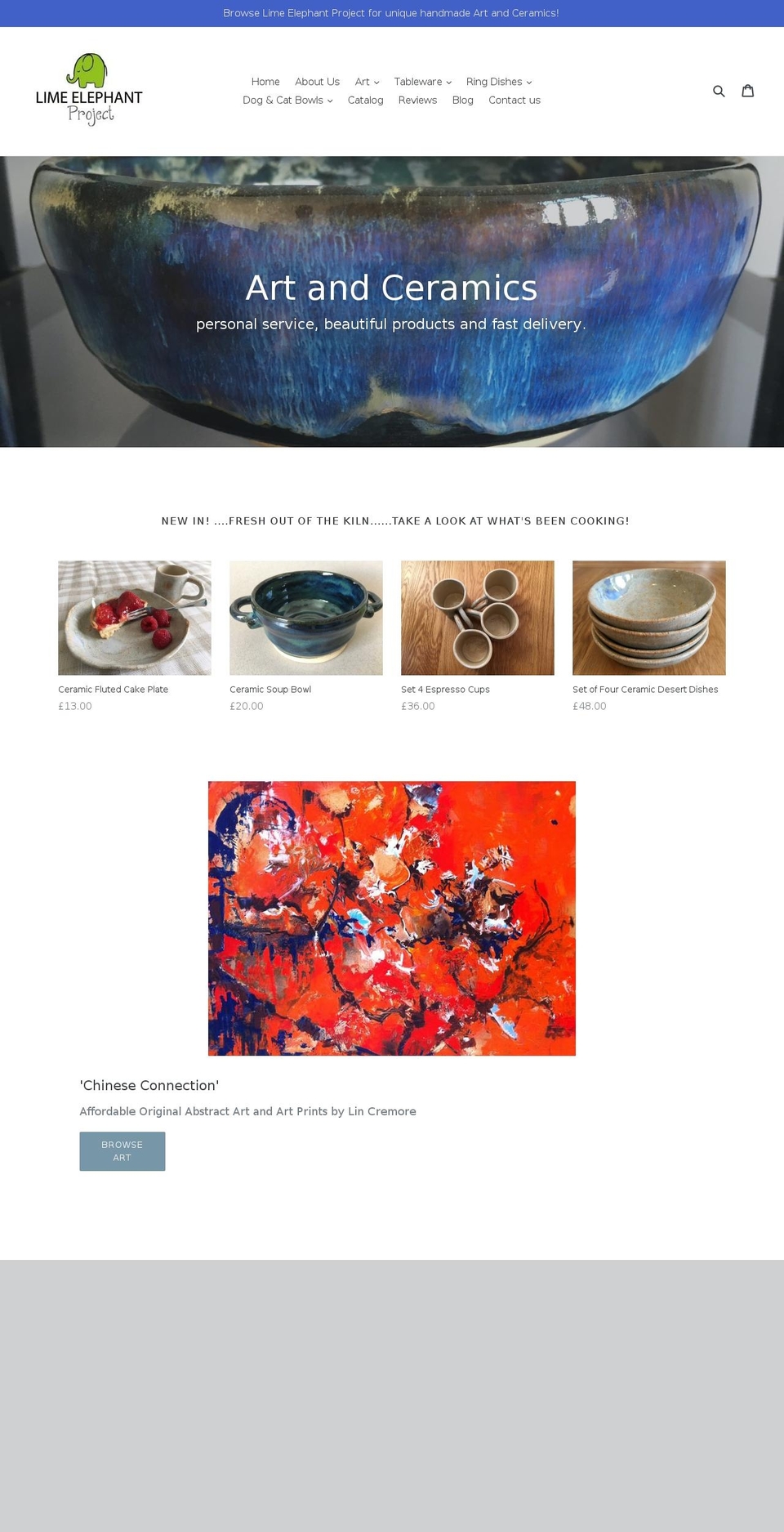 limeelephantproject.com shopify website screenshot