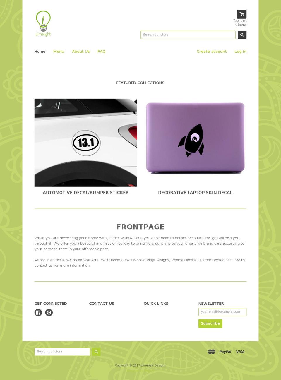 limelightvinyl.com shopify website screenshot