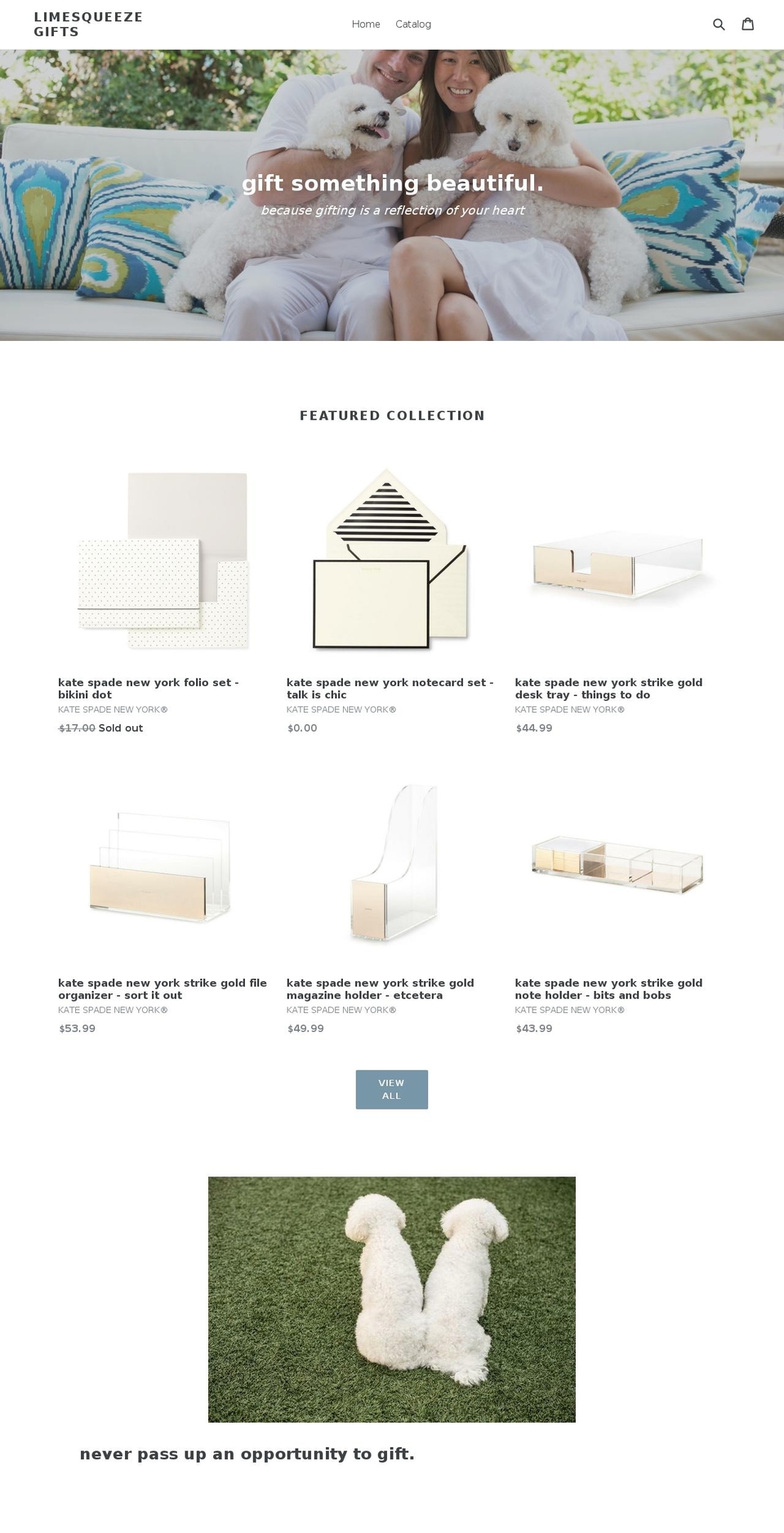 limesqueezegifts.com — Shopify storefront screenshot