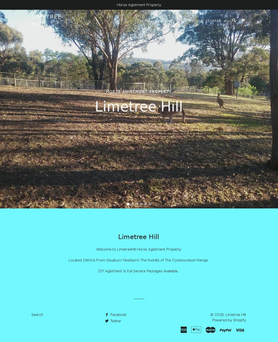 limetreehill.com shopify website screenshot