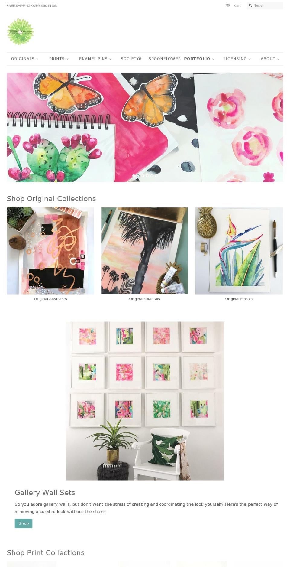 limezinnias-design.com — Shopify storefront screenshot