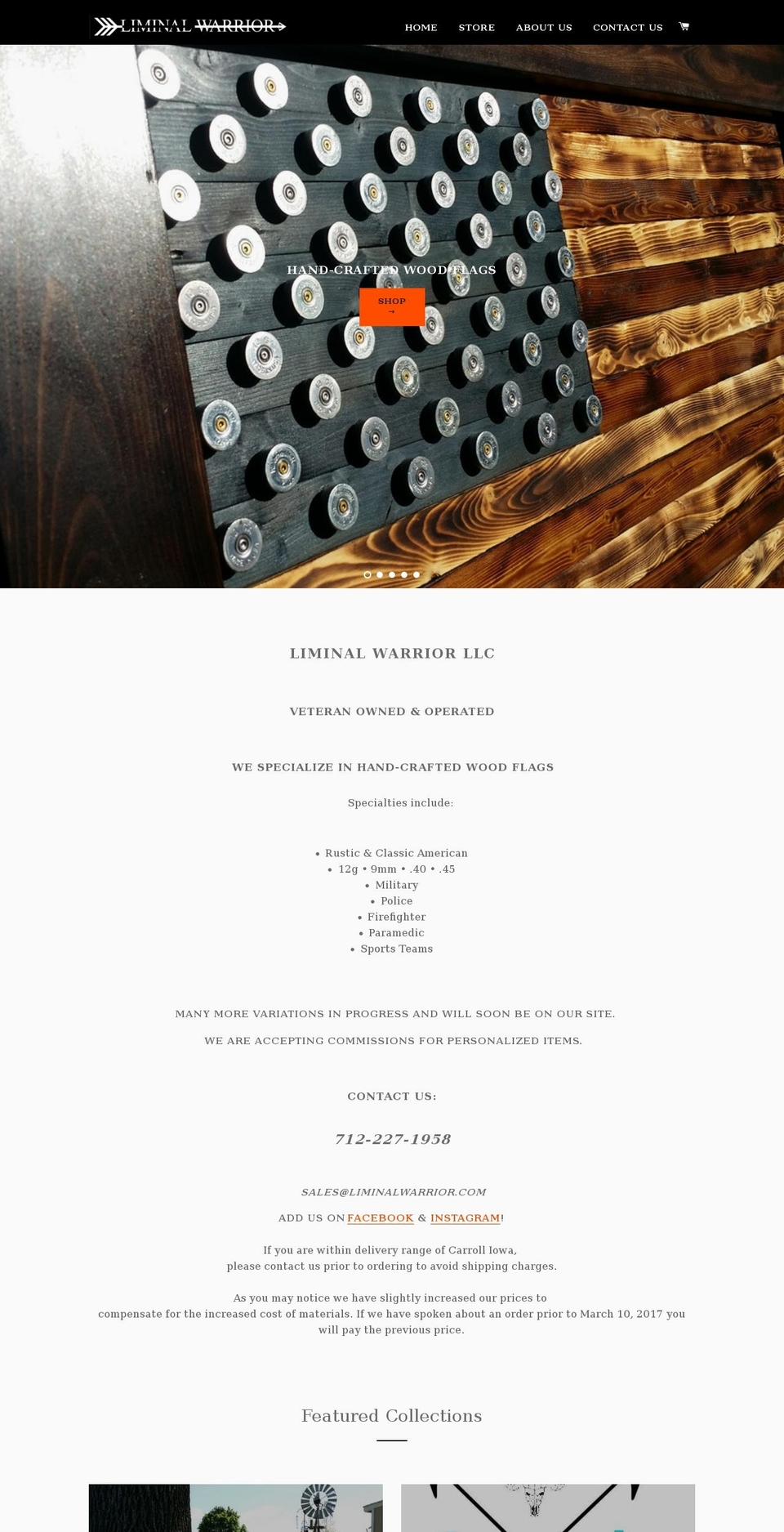 liminalwarrior.com shopify website screenshot