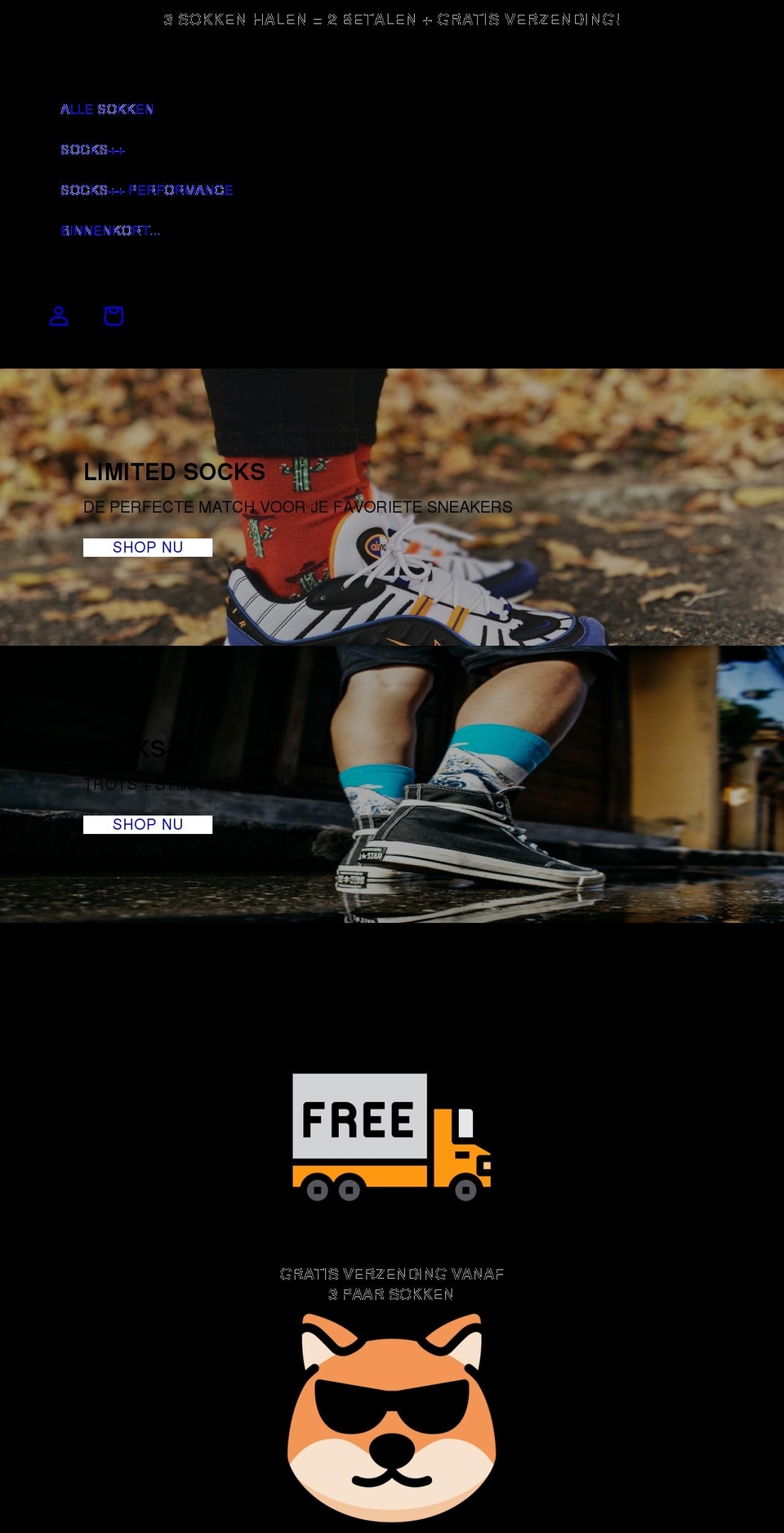 limitedsocks.com shopify website screenshot