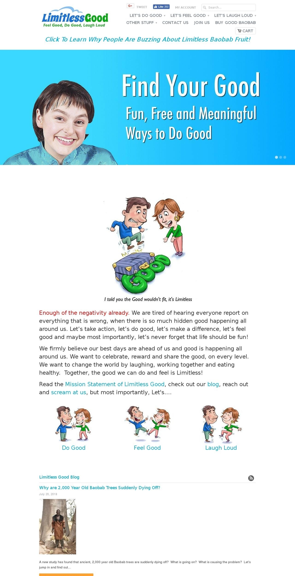 limitlessbaobab.com — Shopify storefront screenshot
