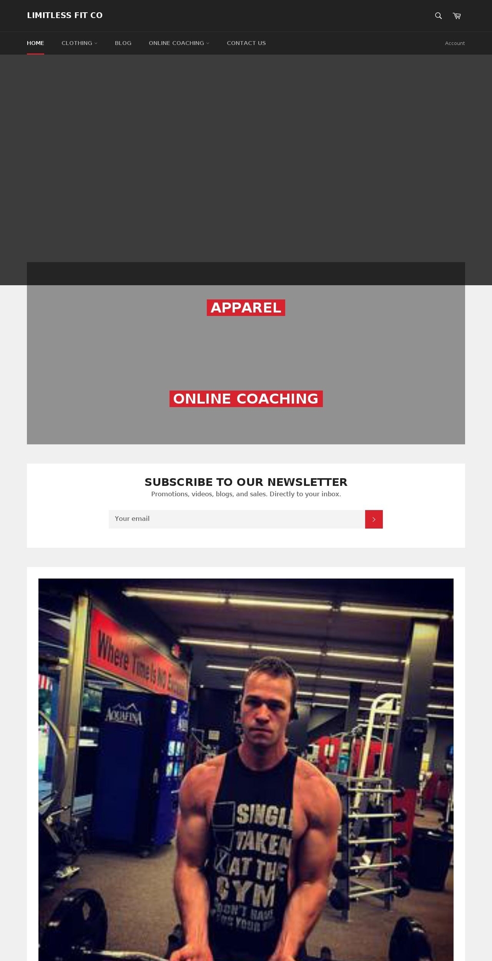 limitlessfitco.org shopify website screenshot