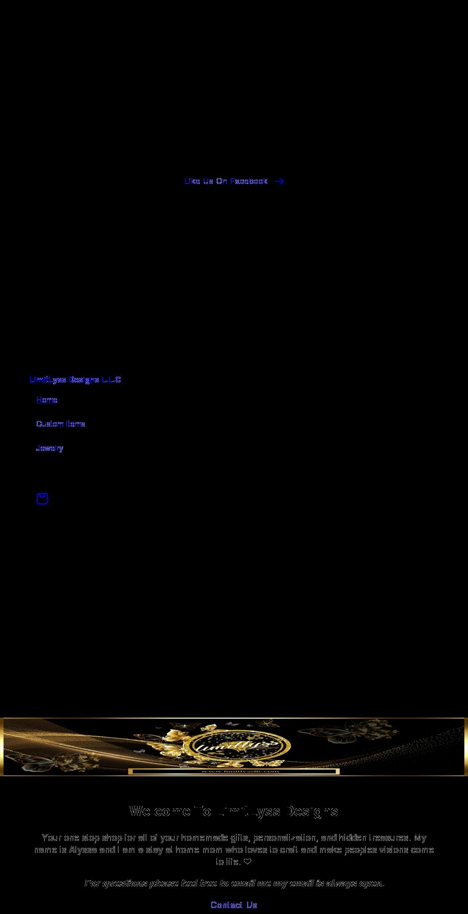 limitlyssllc.com shopify website screenshot