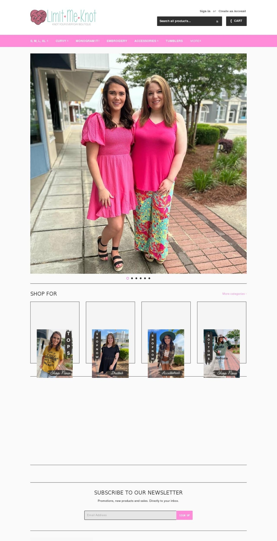 limitmeknot.com shopify website screenshot