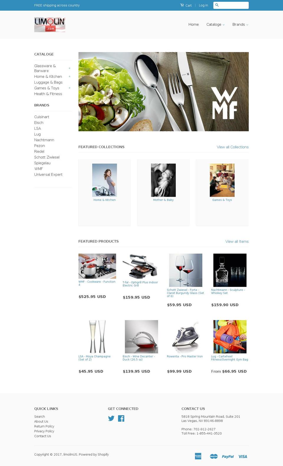 limolinUS Shopify theme site example limlin.com