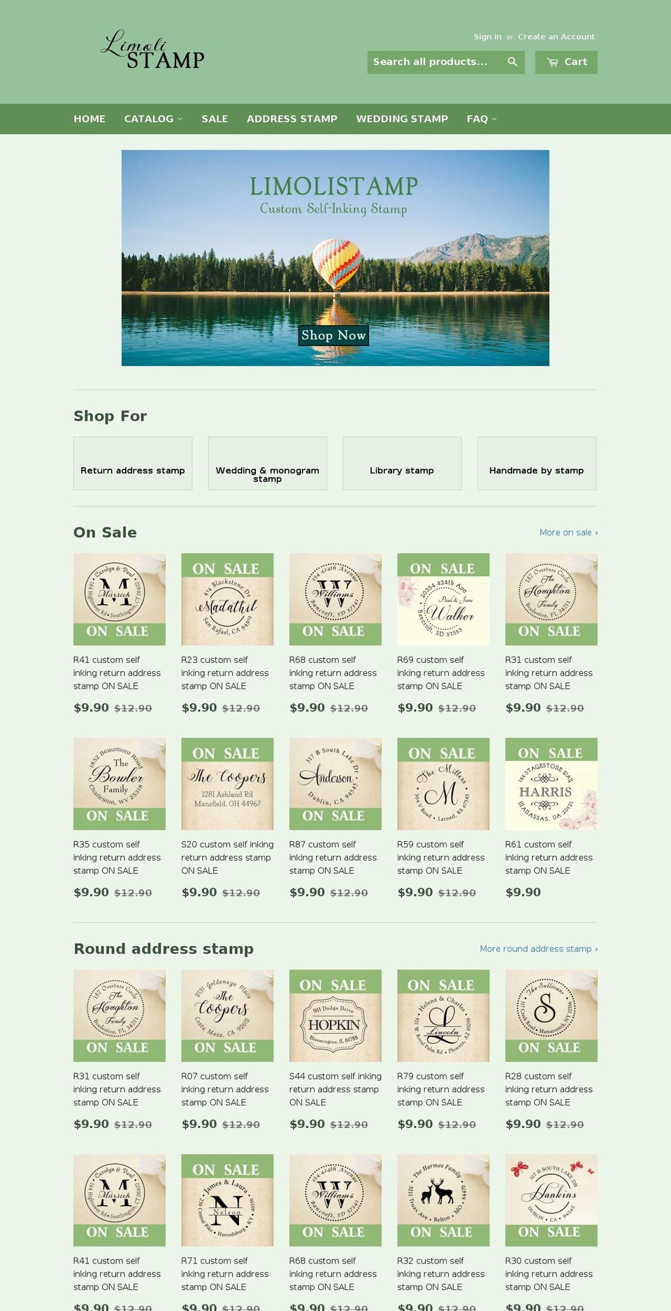 limolistamp.com — Shopify storefront screenshot