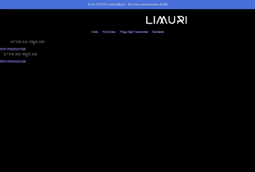 limuridp.com shopify website screenshot