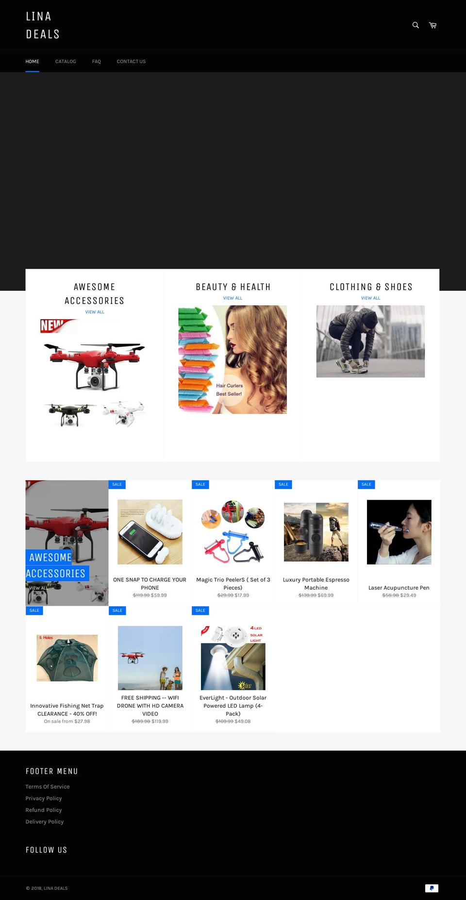 linadeals.com — Shopify storefront screenshot