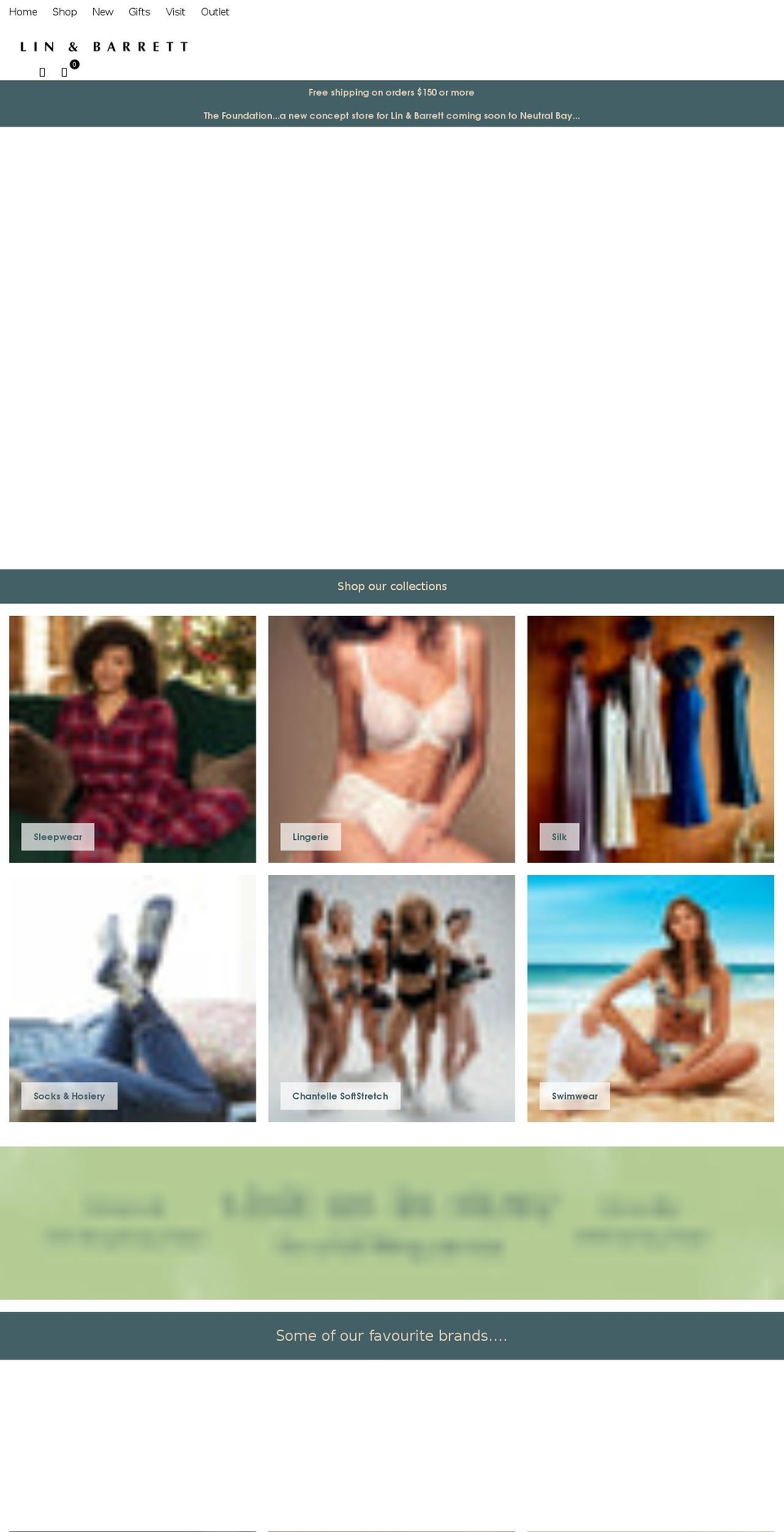 linandbarrett.com.au shopify website screenshot