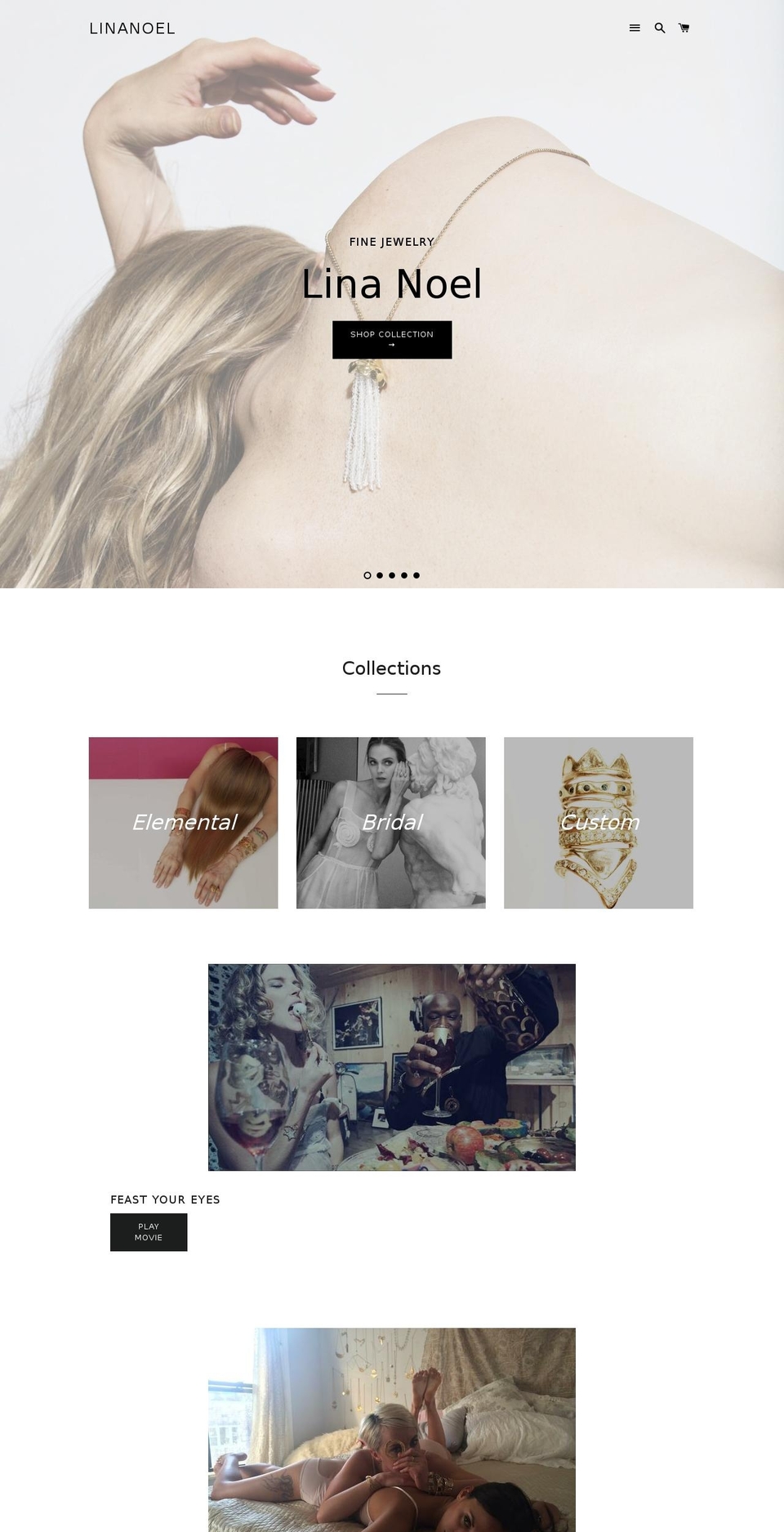linanoel.com shopify website screenshot