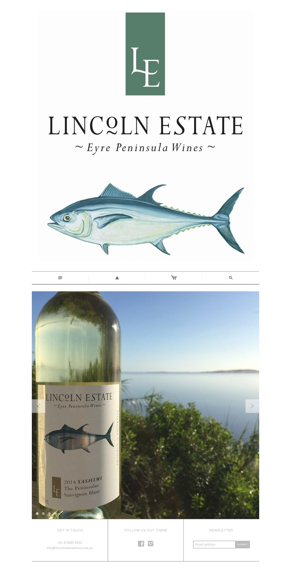 lincolnestatewines.com.au shopify website screenshot