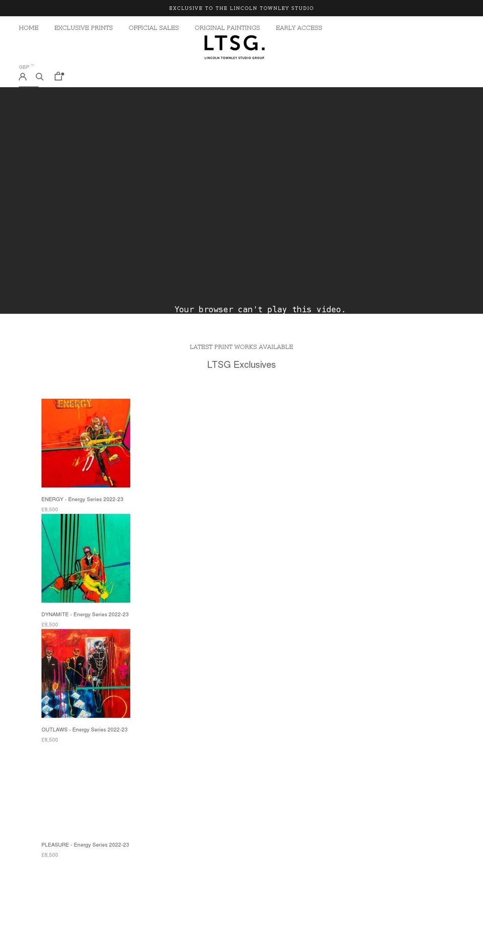 lincolntownleystudio.com shopify website screenshot