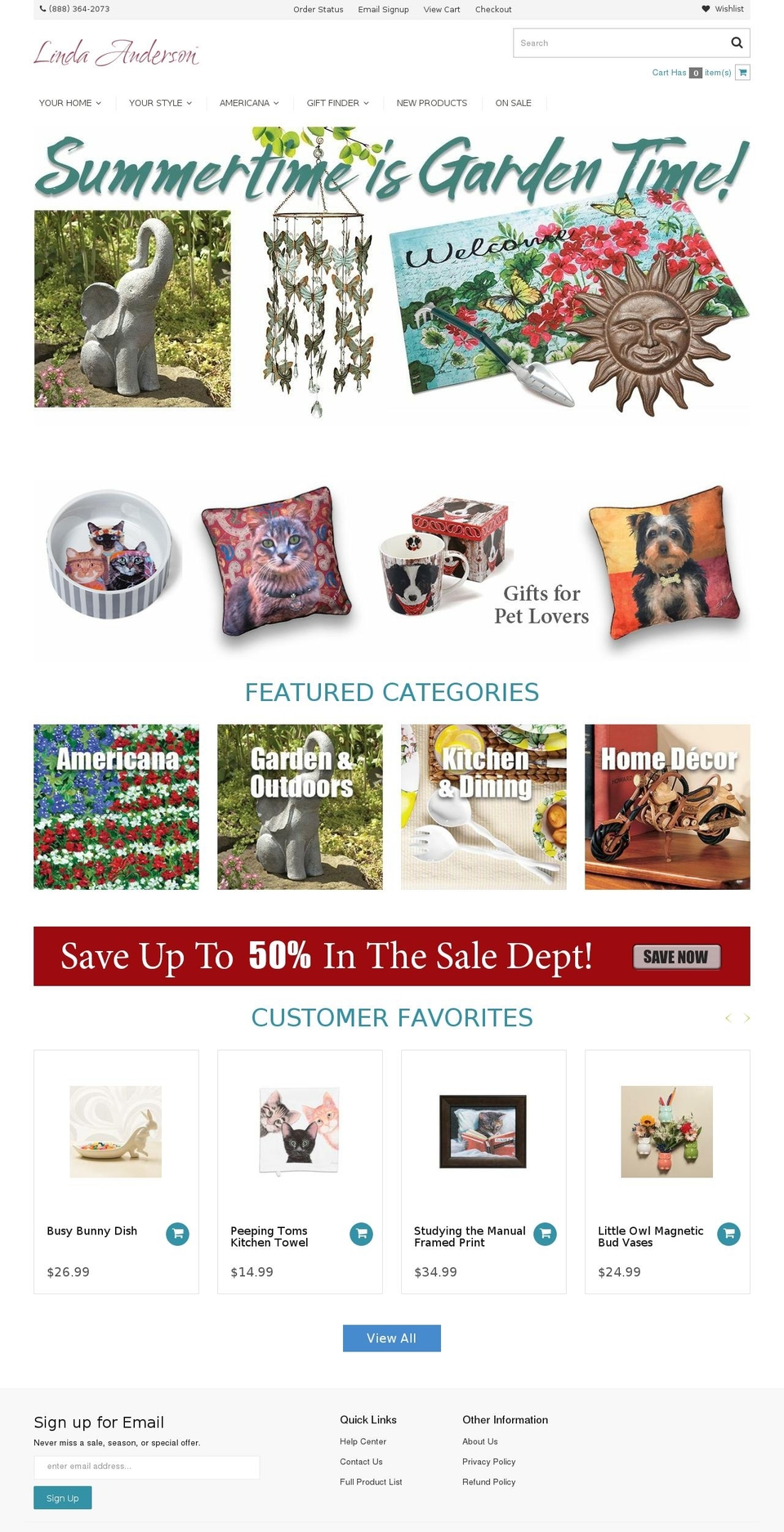 Linda Anderson - CWS Theme Shopify theme site example lindaanderson.com