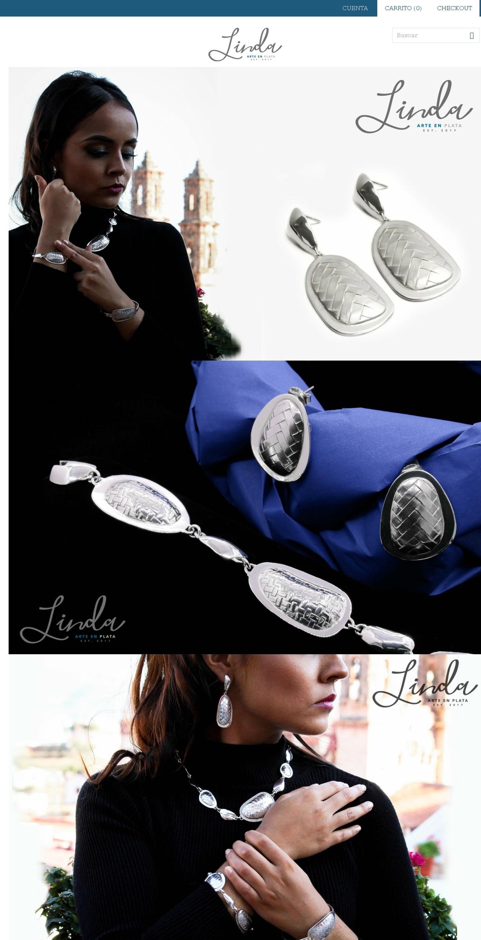 lindaarteenplata.com — Shopify storefront screenshot