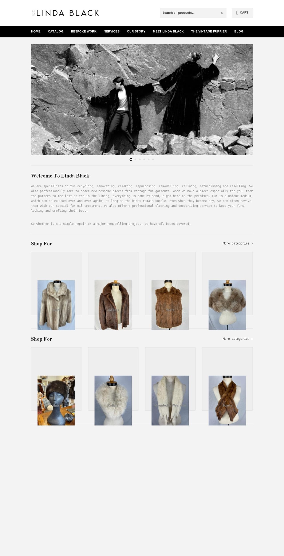 lindablack.com.au shopify website screenshot