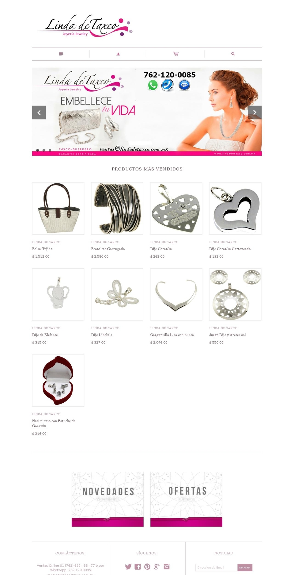 lindadetaxco.com.mx shopify website screenshot