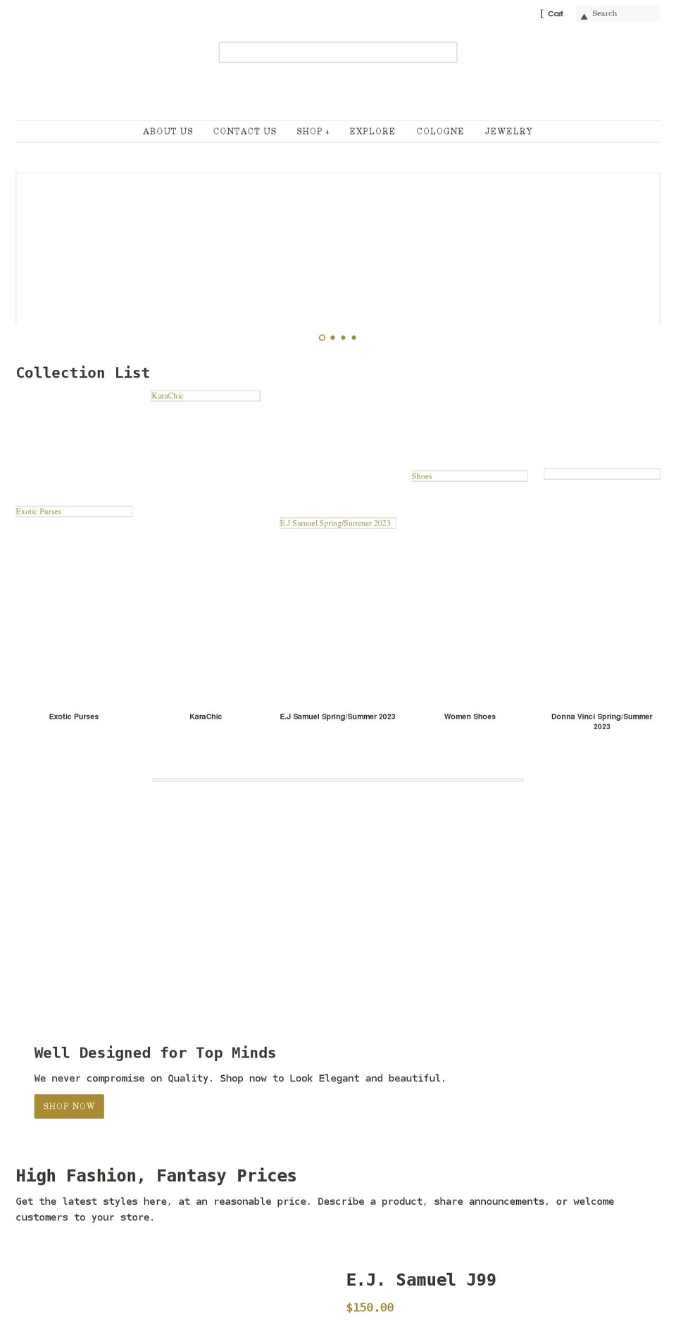 lindas-house-of-fashions.myshopify.com shopify website screenshot