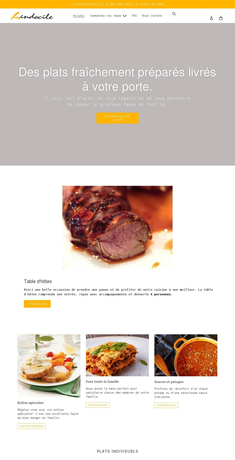 lindocile.myshopify.com shopify website screenshot