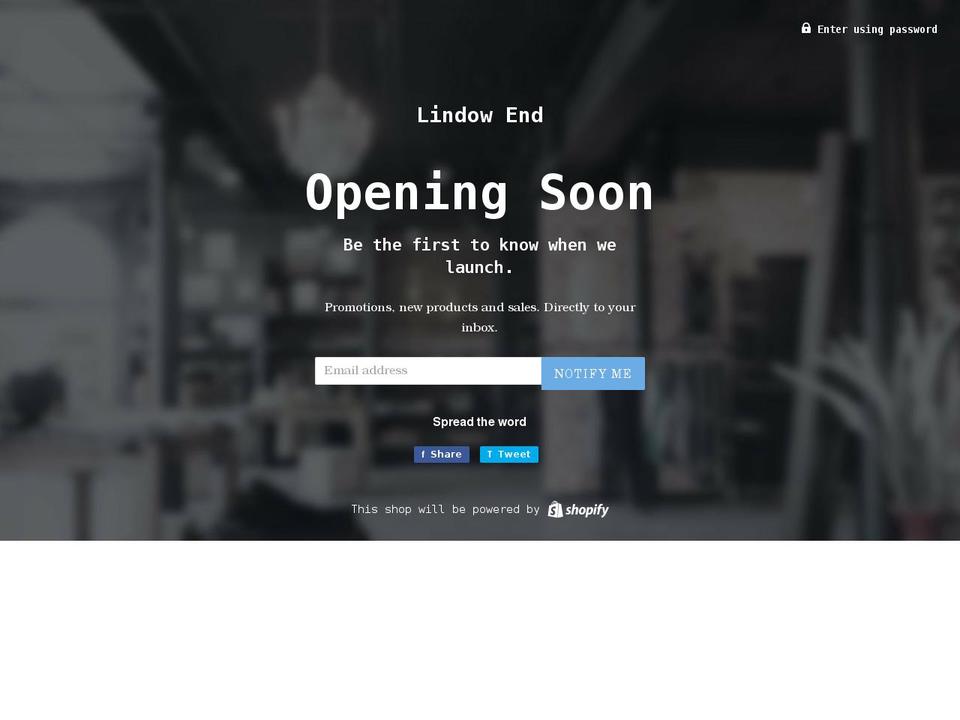lindowend.co.uk shopify website screenshot