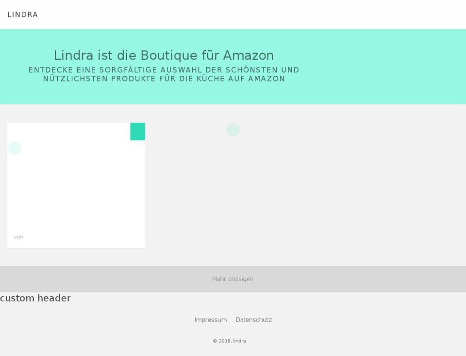 lindra.co shopify website screenshot