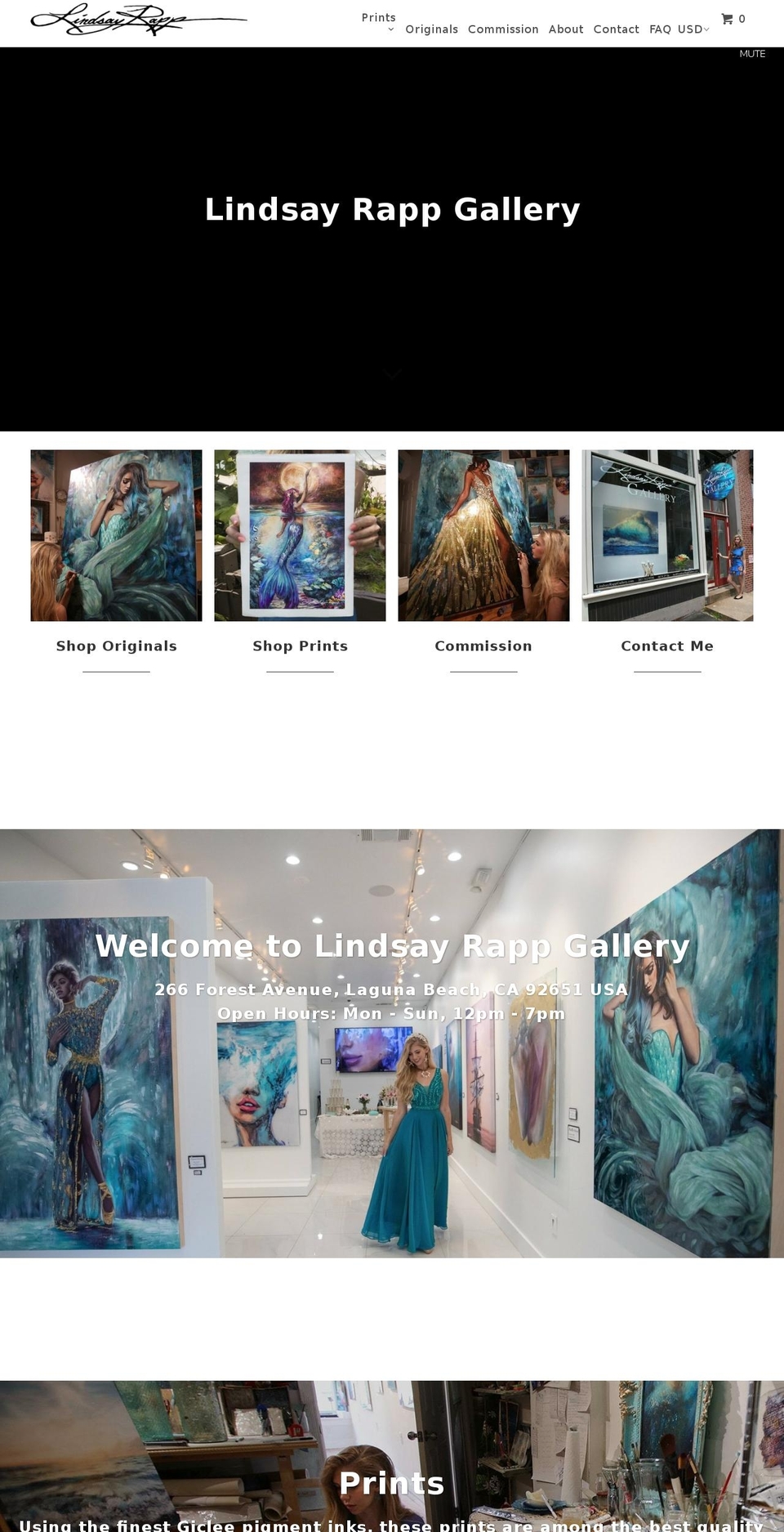 [DEV] Parallax - Fixed Text Issue - IS Shopify theme site example lindsayrapp.com