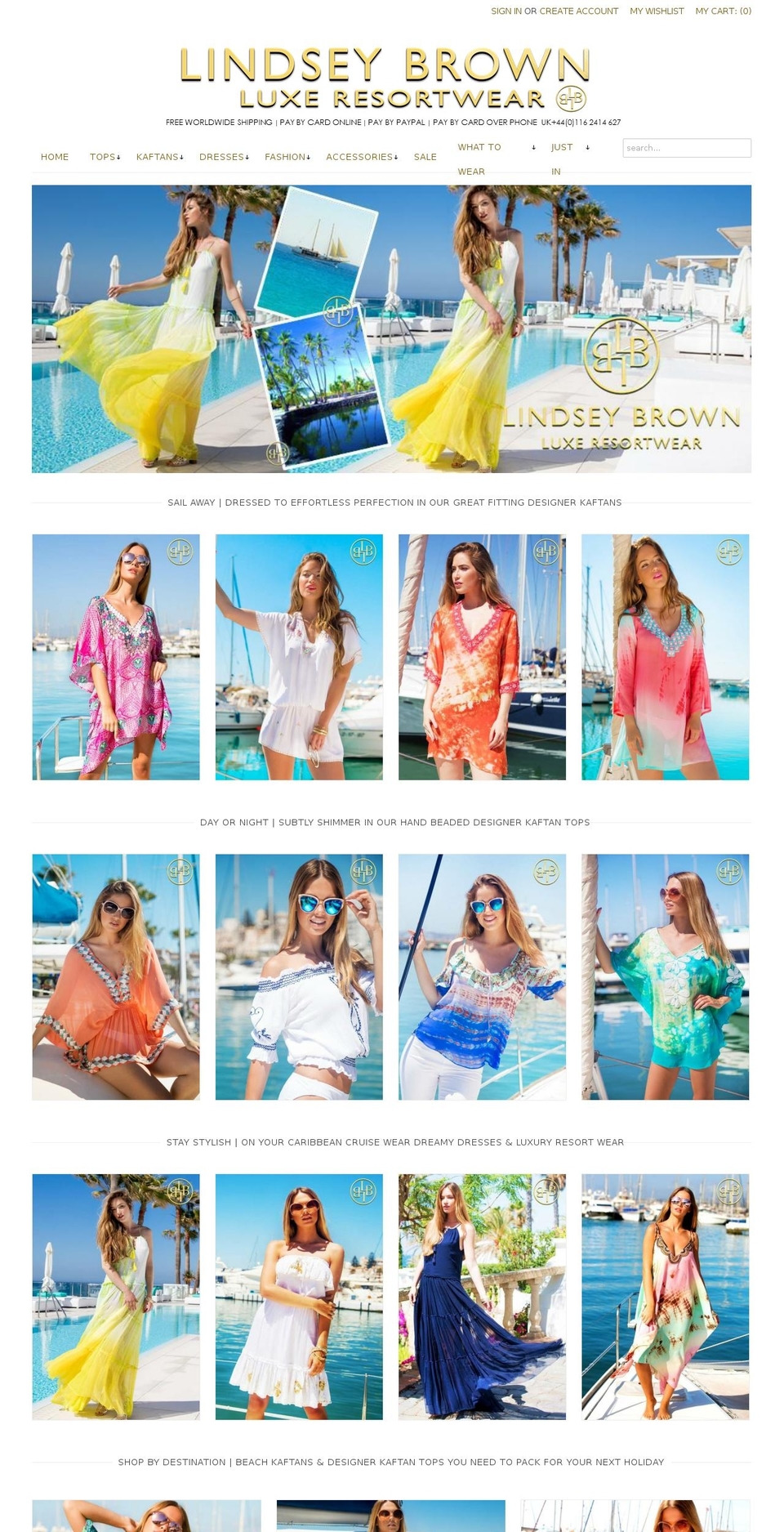 lindseybrown.co.uk shopify website screenshot