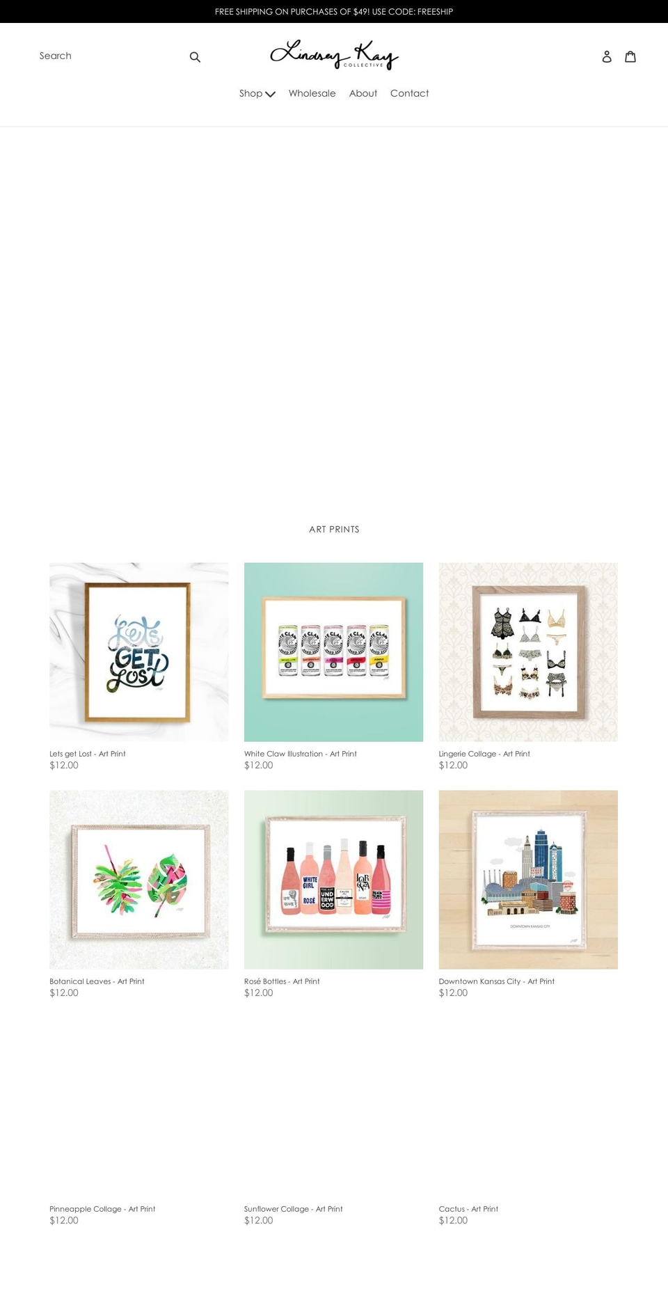 lindseykaycollective.com shopify website screenshot