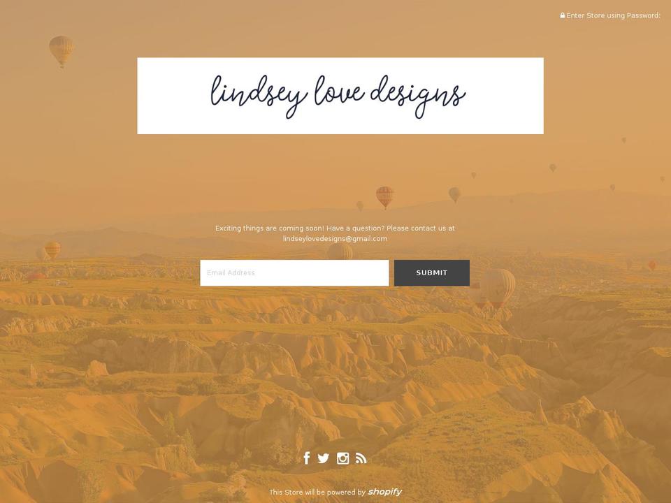 lindseylovedesigns.com shopify website screenshot