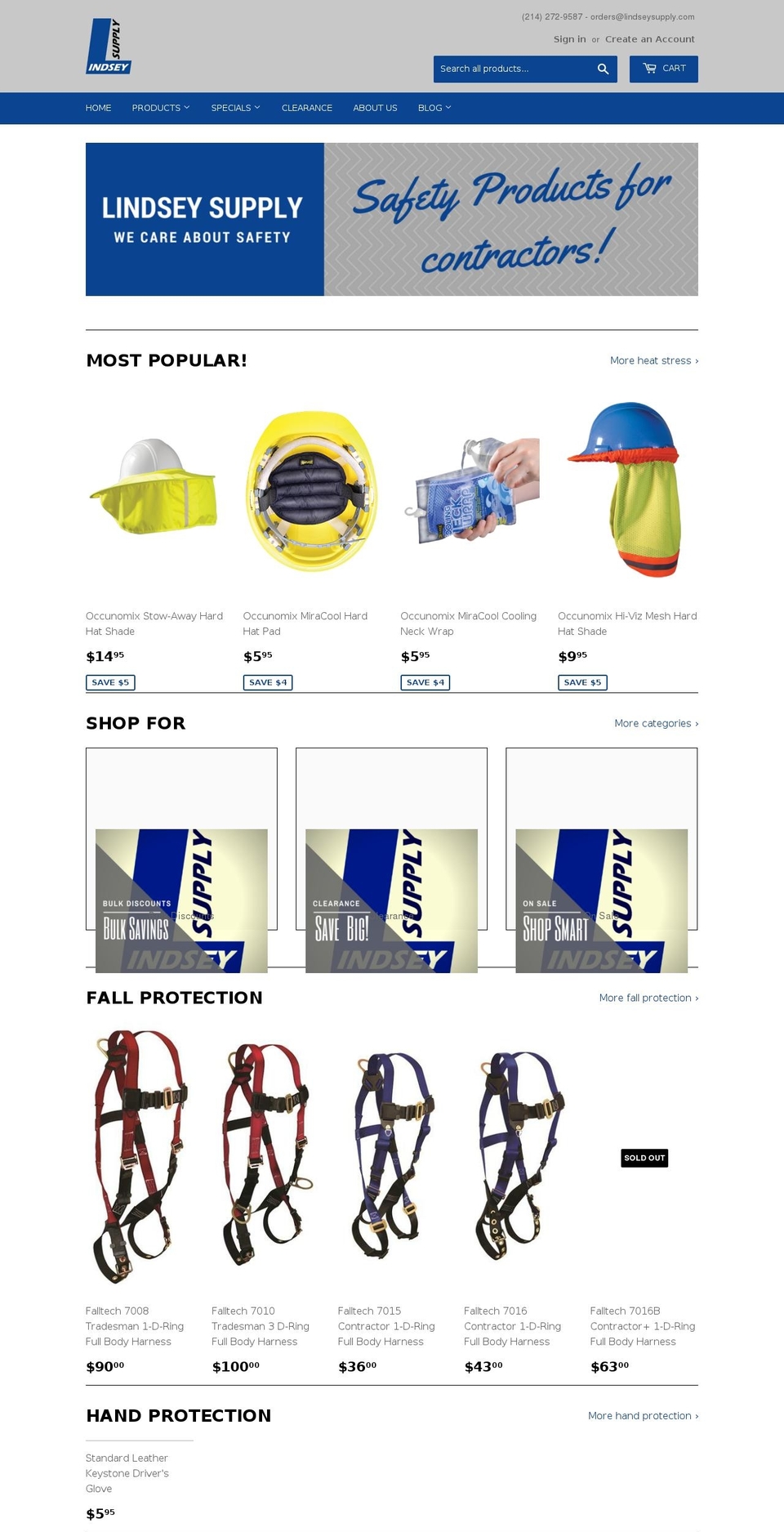 lindseysupply.com — Shopify storefront screenshot