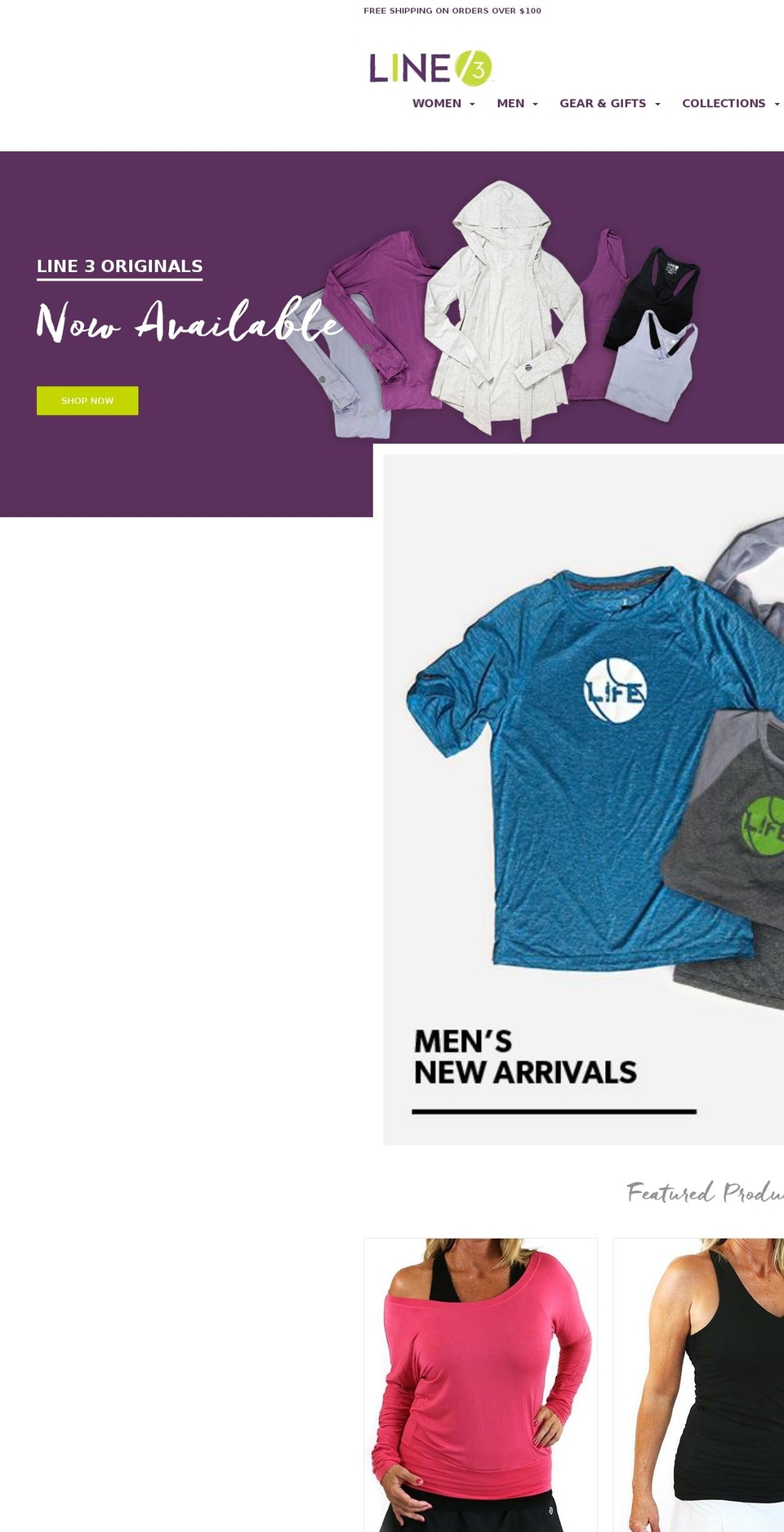 line-3.com shopify website screenshot