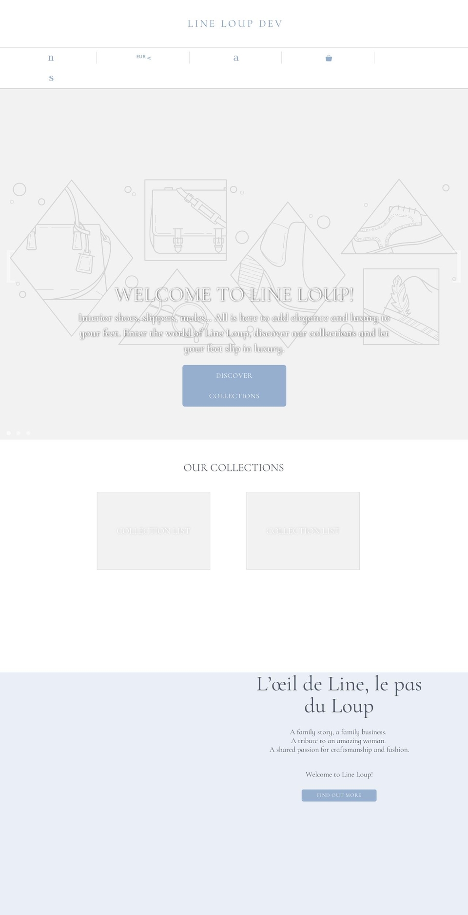 line-loup-dev.myshopify.com shopify website screenshot